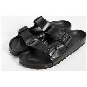 black rubber birkenstock’s